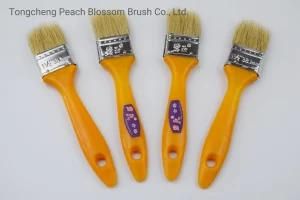 a Variety of Different Colors of Pure Bristle Paint Brushes with Plastic Handles