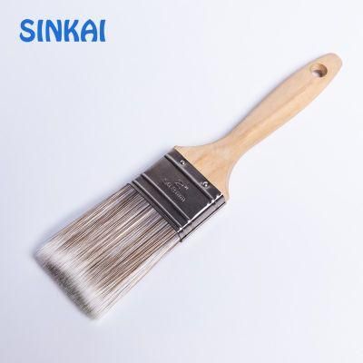 Cheap and High Quality Flat Acrylic Filament Hair Plastic Handle Wholesale Paint Brush