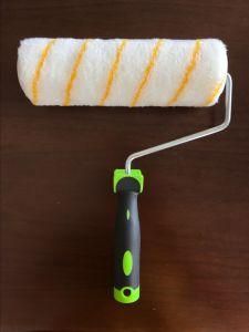 Paint Roller Brush with Polyester Material Rubber Handle