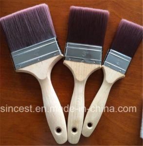 China Supplier Chip Brushes Paint Brush Wood handle Synthetic Filaments