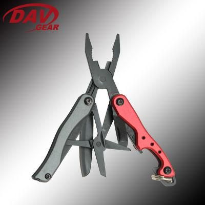 2.75&quot; Folding Handle Pliers The Handle Is Aluminum Oxide Sheet, Oxidized Gray