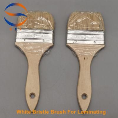 3 Inch Pure White Bristle Painting Brushes for FRP Laminating