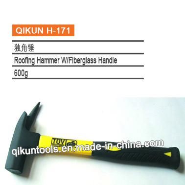 H-163 Construction Hardware Hand Tools Incorporated One Piece Claw Hammer with Rubber Handle