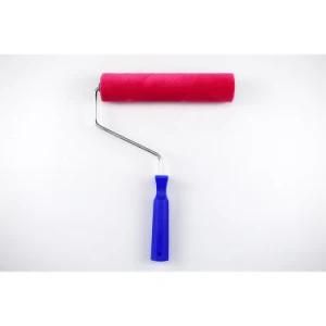 Red Roller Blue Plastic Handle Roller Brush for Decoration