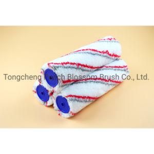 Gray and Red Stripes Polyester Fiber Roller