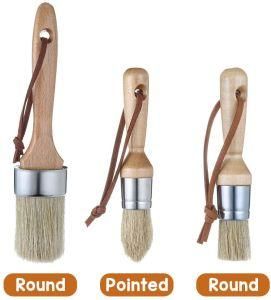 100% Natural Boar Hair Set of 3PCS Wax Brush