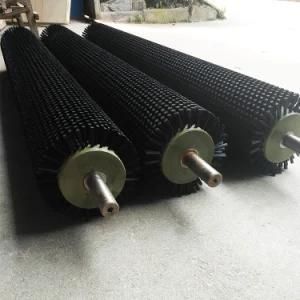 New Material Black Nylon Bristle Cleaning Roller Brush for Industry