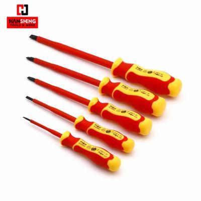 Professional VDE Screwdriver, Hand Tool, Hardware Tool, Made of S2, VDE Screwdriver, Regular Size, Extended Size, Screwdriver Cross, Carbon Steel