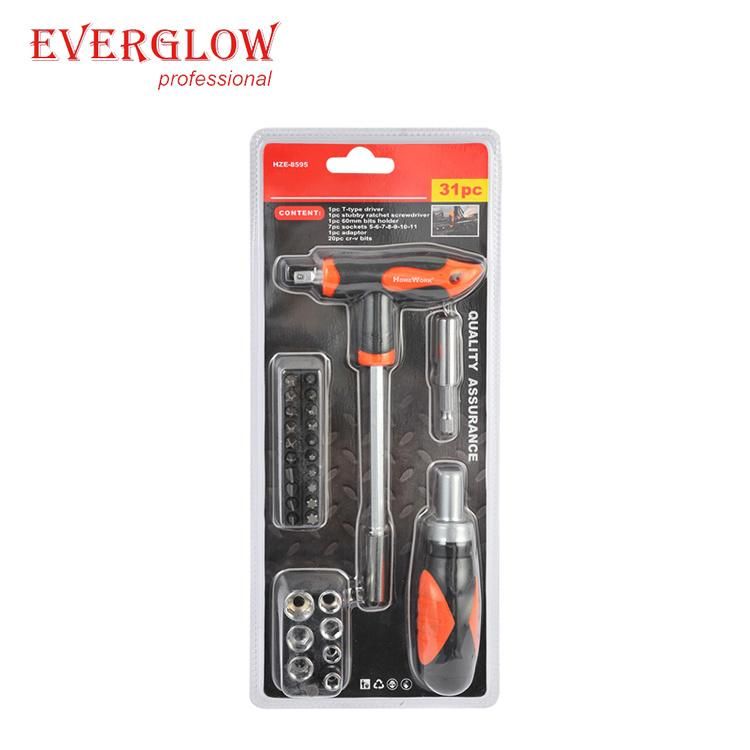 31PC T-Handle Screwdriver Set Bits Set