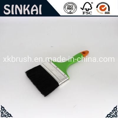 Plastic Handle with Black Bristle Painting Brush