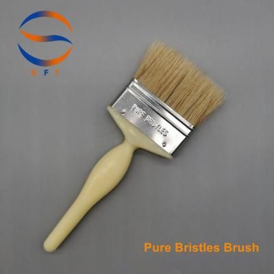 3 Inch Solvent Resistant White Bristle Laminating Brushes FRP Tools