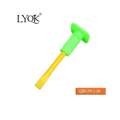 J-26 Soft Plastic Grip Flat Cold Chisel