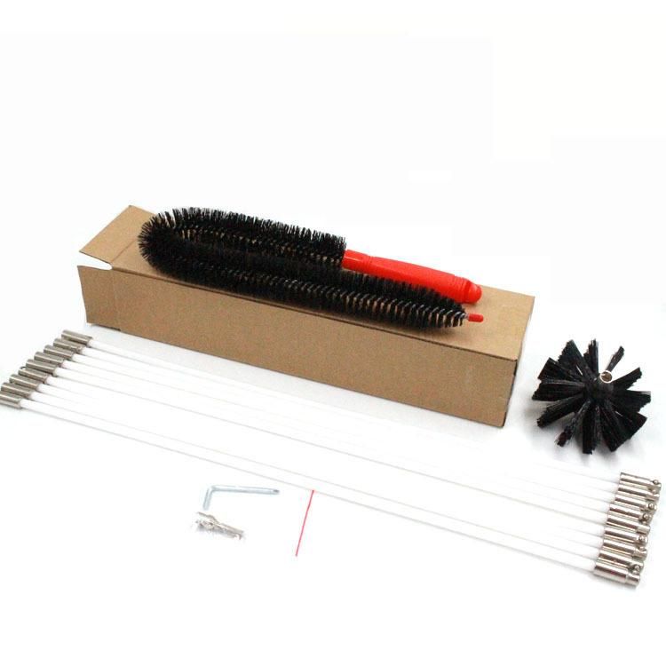 Chimney Brush Dryer Pipe Brush Cleaning Brush Inner Wall Pipe Range Hood Cleaning Brush Set