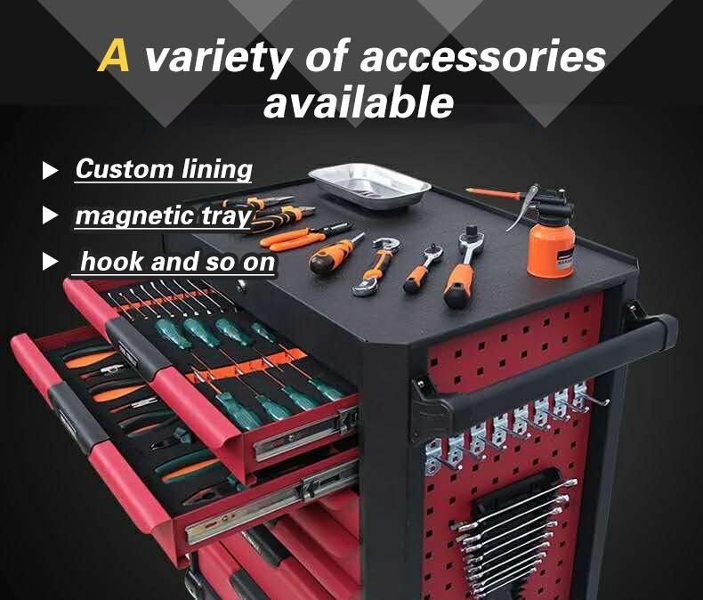 Tools Storage Four Drawers Heavy Duty Tools Cabinet Trolly Tools Box Power Tools