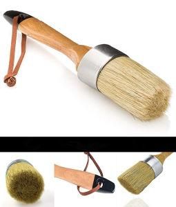 Multi Use Oval and Round Chalk Wax Brush and Stencil Brushes for Chairs