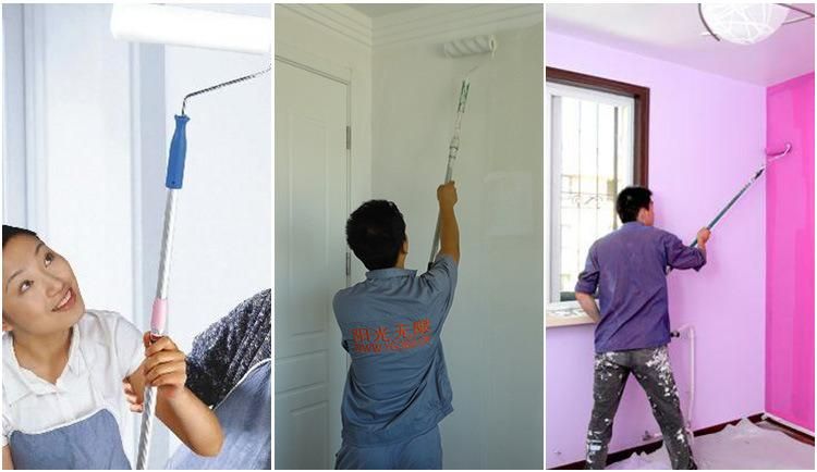 Paint Wall Tool Multi-Function Paint Roller Brush with Scalable Handle