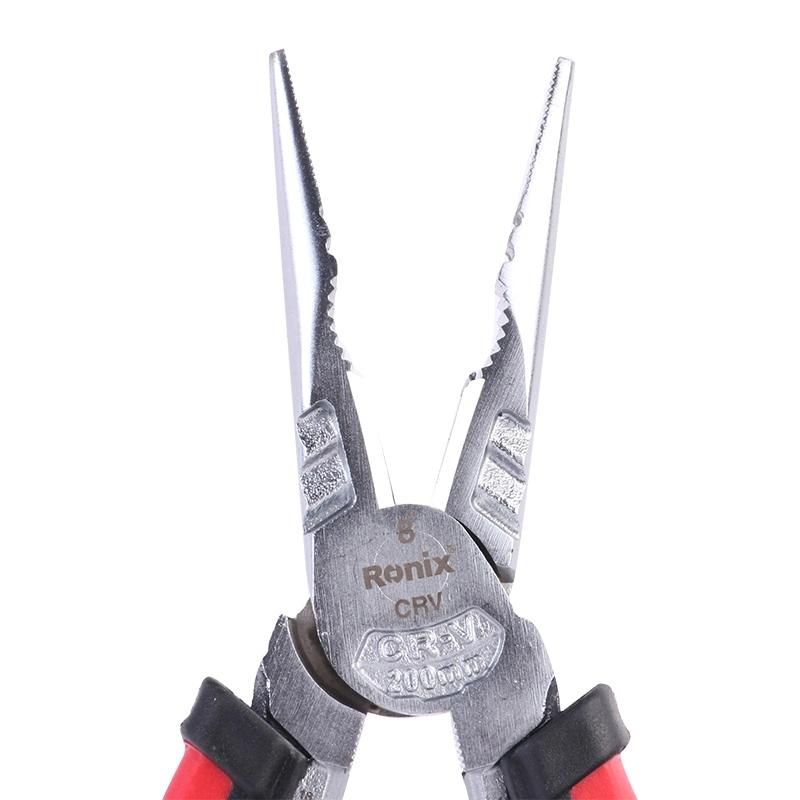 Ronix Model Rh-1393 Wire Stripper Multi-Function 8inch DIY Electrical Wiring Work Cable Cutter Sharp-Nose Combination Pliers