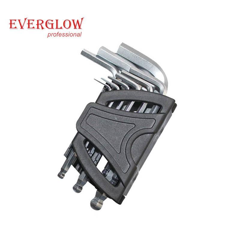 High Quality 9PCS Short L-Type Arm Ball Point Hex Key Set
