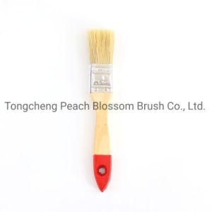 Bristle Brush with Wooden Handle and Red Tail