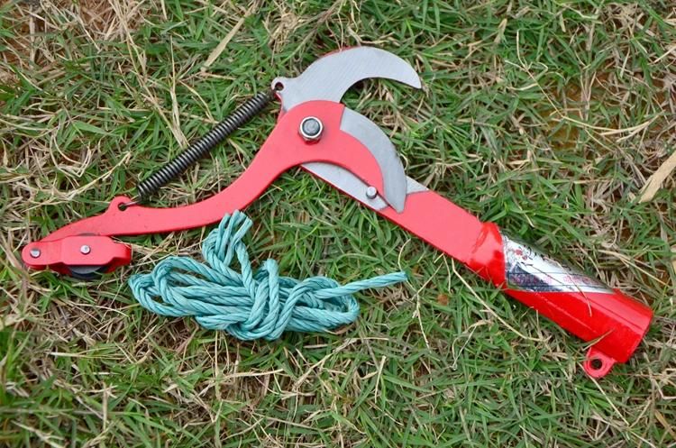 Pruning Saw Cutter Branch Extendable Scissors Fruit Tree Garden Trimmer Tool with Rope Wyz18395