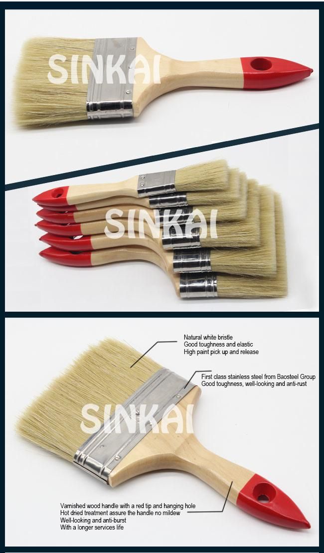 100% Pure Bristle Brush with China Natural Pig Bristles