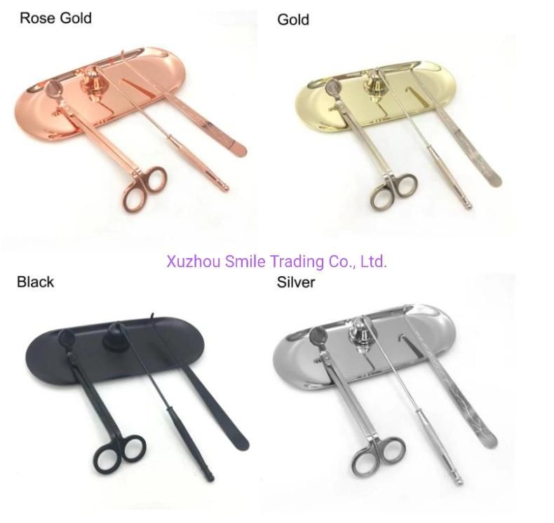 Candle Care Kit Wick Trimmer Cutter Snuffer Wick Dipper with Hook