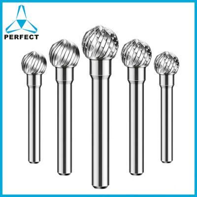 D Type Ball Shape Single Double Cut Carbide Rotary File