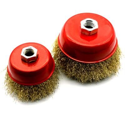 Stainless Steel Brass-Coated Steel Wire Brush Bowl Cup Guangzhou