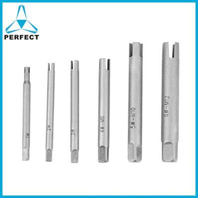 6PCS Broken Tap Extractor Set for Damaged Tap Extracting in Plastic Box