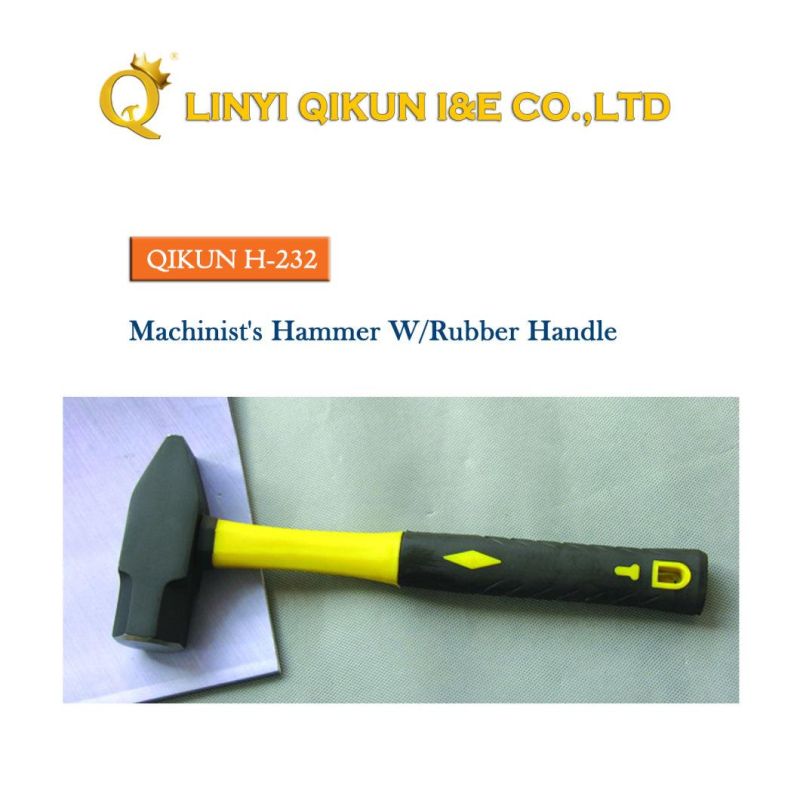 H-229 Construction Hardware Hand Tools Fiberglass Handle German Type Machinist′s Hammer