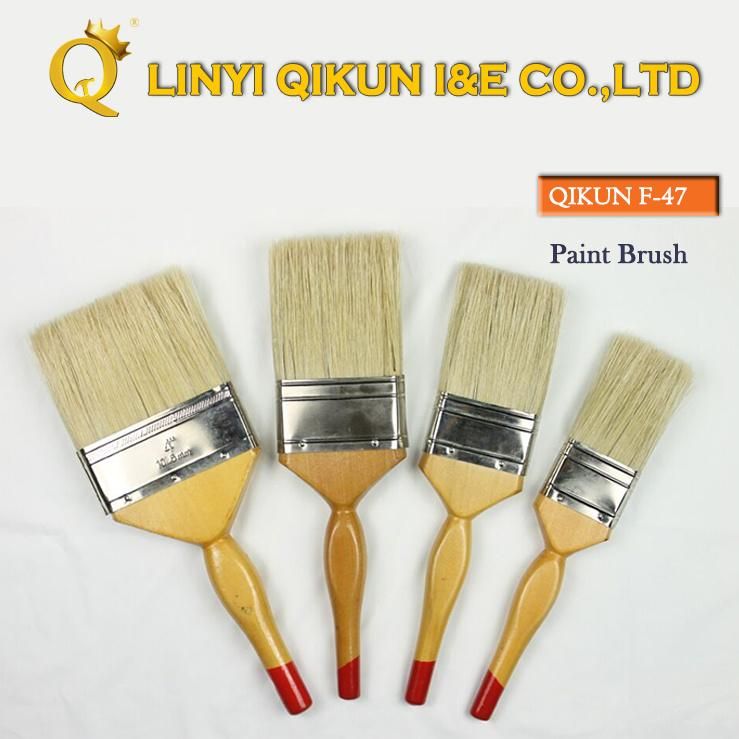 F-43 Hardware Decorate Paint Hand Tools Wooden Handle Bristle Paint Roller Brush