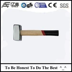 Drop Forged 45# Steel Stoning Hammer with Wooden Handle