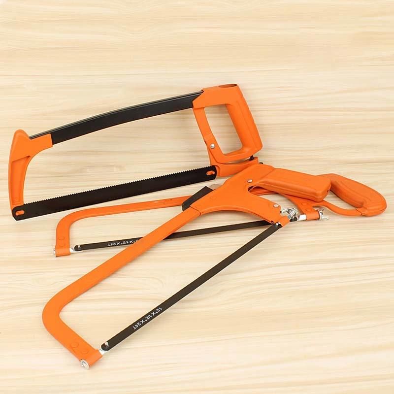 12 Inch Hacksaw Frame Saw Bow Aluminum Alloy Hacksaw Hand Saw Woodworking Mini Household Hand Saw
