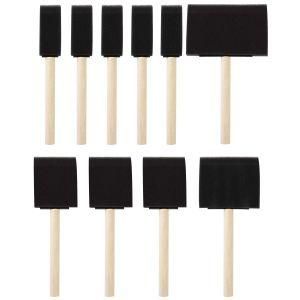 Craft Brushes Foam Brushes Wood Handle
