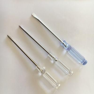 Multifunctional Transparent Mini Driver Crystal Cross Slotted Screwdriver