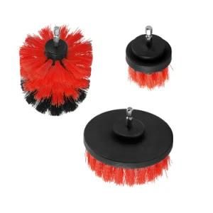 3PC Electric Drill Brush Kit Cleaning Brush for Carpet Glass Car Tires