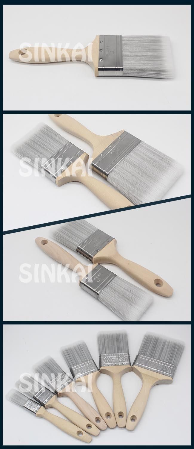 First Class Wood Painting Brush Natural Pig Bristle