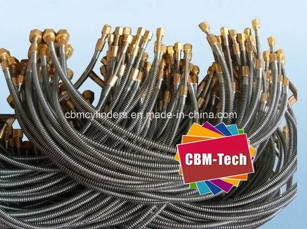 Flex Oxygen Pigtail Cga 540 48" Braided Stainless Steel