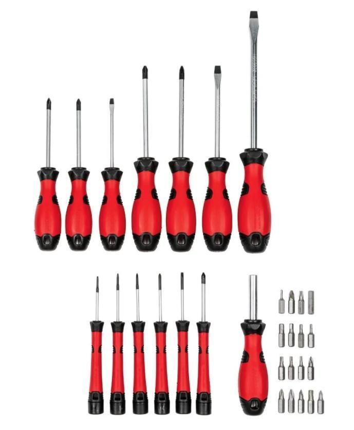 Slotted, Cross-Head Screw Driver Set for European