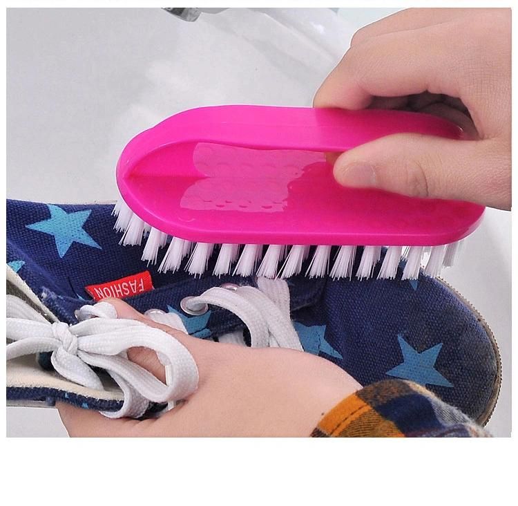 Household Plastic Handle Soft Nylon Cleaning Shoe Brush Laundry Brush