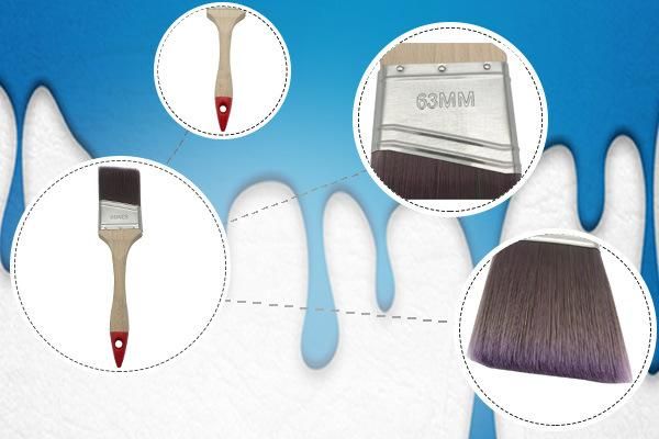 Professional Sash Brush Paintbrush with Timber Handle