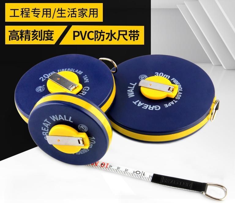 Promation 10m/20m/30m/50m New Design High Quality Nylon Coat Steel Measuring Tape