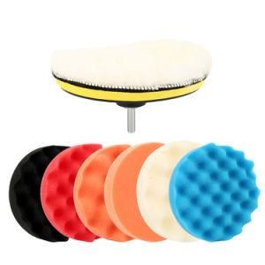 Buffing Pads Polishing Pads Sponge Polishing Buffing Waxing Pad Kit Tool for Car Boat Polisher Buffer