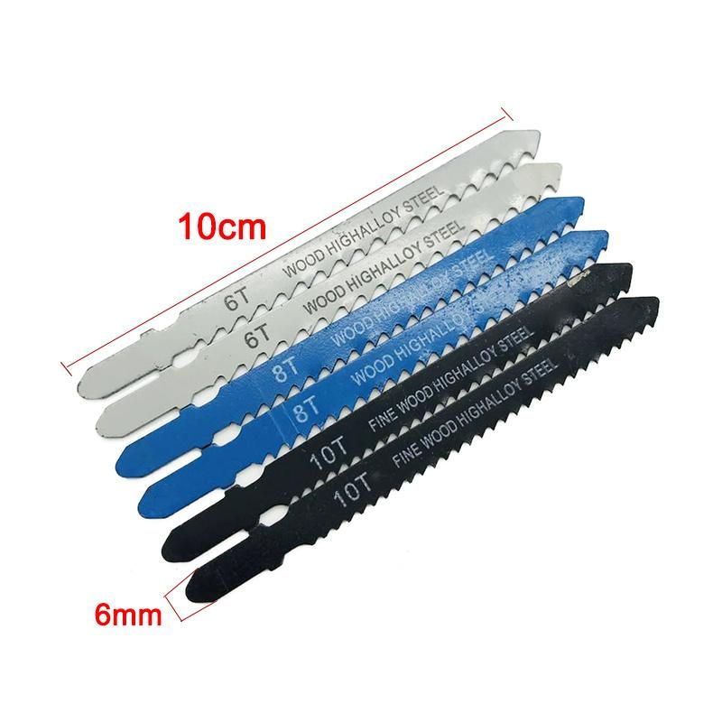 14PCS T-Shank Metal Steel Jigsaw Blade Set Fitting for Wood