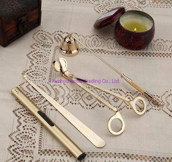 Candle Care Kit Wick Trimmer Cutter Snuffer Wick Dipper with Hook