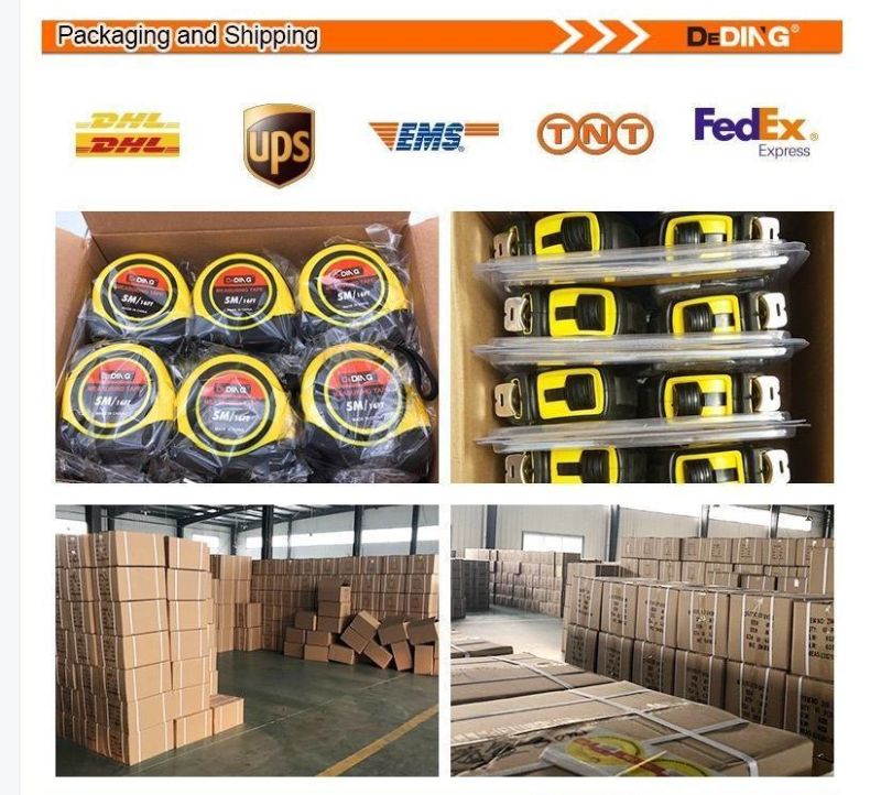 Hand Tools Rubber Coat Case Accurate Tape Measure Carbon Steel Blade TPR Measuring Tape