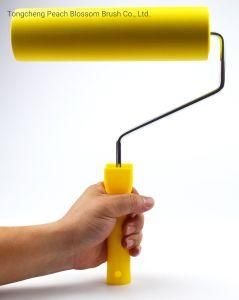 Yellow Plastic Handle Embossed Roller Brush