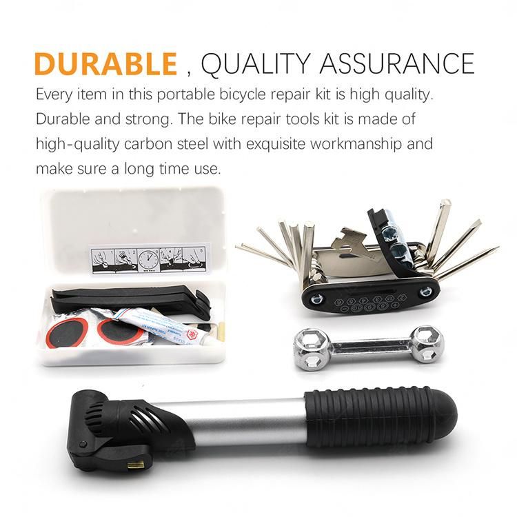 Emergency Bike Repair Tool Multitool Kit for Mountain Bicycle Maintenance