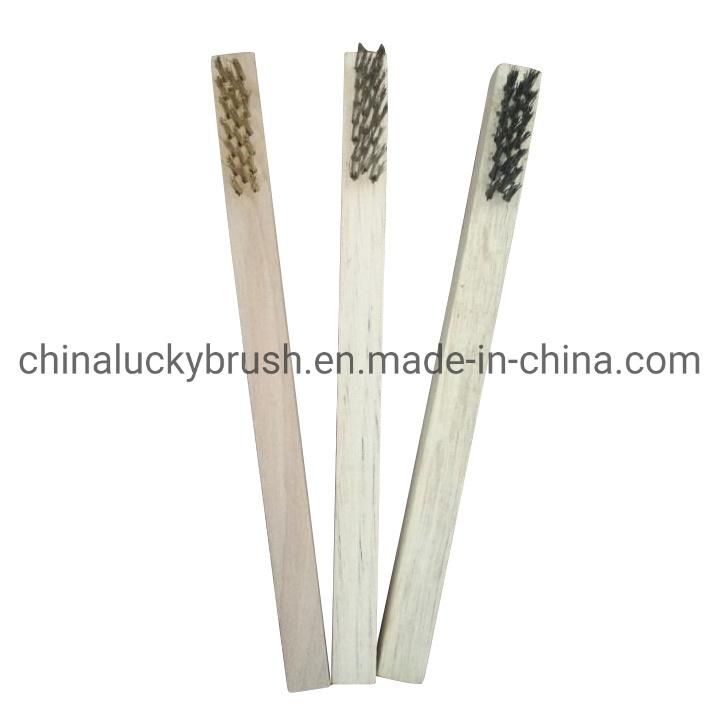 7.5inch Wooden Handle Wire Brush (YY-788)