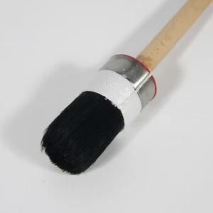 Chalk Paint Brush with Wooden Handle Round Painting Brush Tool